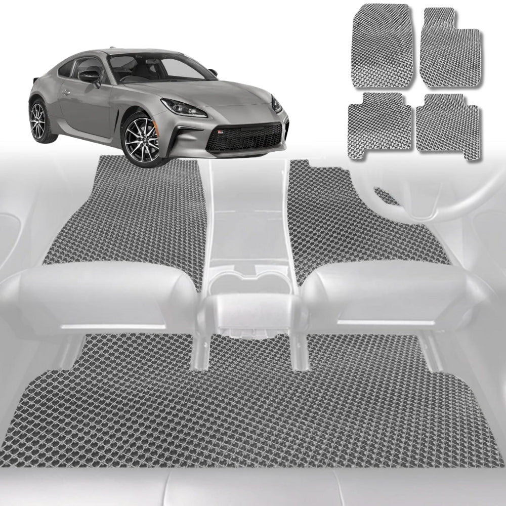6D Diamond Car Floor Mats for Toyota GR86 2022 - Current - Custom-Fit Carpet Liner - 0
