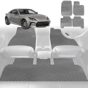 6D Diamond Car Floor Mats for Toyota GR86 2022 - Current - Custom-Fit Carpet Liner - 0