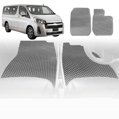 6D Diamond Car Floor Mats for Toyota Hiace Van 2019 - Current (Crew) - Custom-Fit Carpet Liner - 0