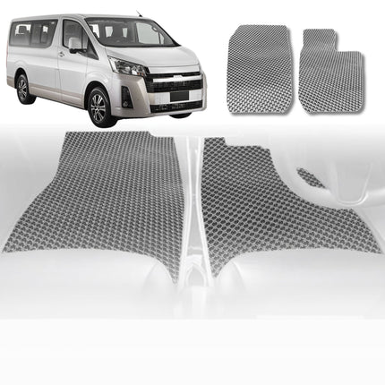 6D Diamond Car Floor Mats for Toyota Hiace Van 2005 - 2019 (LWB) - Custom-Fit Carpet Liner - 0