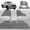 6D Diamond Car Floor Mats for Toyota Hilux Double Cab 2015 - Current - Custom-Fit Carpet Liner-2