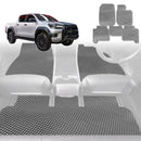 6D Diamond Car Floor Mats for Toyota Hilux Extra Cab 2015 - Current - Custom-Fit Carpet Liner-2