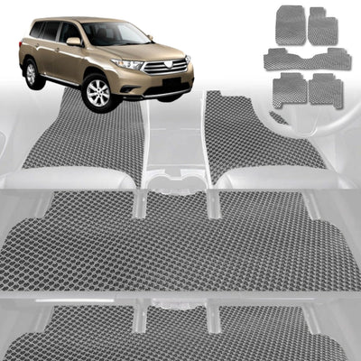6D Diamond Car Floor Mats for Toyota Kluger 2001 - 2007 (XU20) - Custom-Fit Carpet Liner - 0