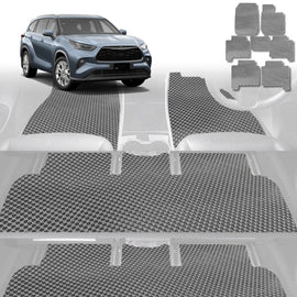 6D Diamond Car Floor Mats for Toyota Kluger 2021 - Current (XU70) - Custom-Fit Carpet Liner - 0