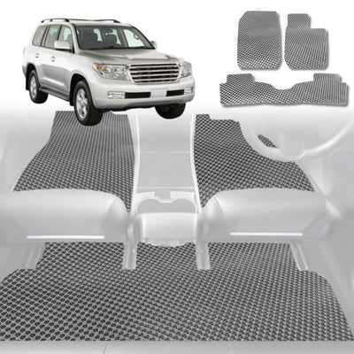 6D Diamond Car Floor Mats for Toyota LandCruiser 100 1998 - 2007 - Custom-Fit Carpet Liner - 0