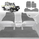 6D Diamond Car Floor Mats for Toyota LandCruiser 79 Series Double Cab 2012 - Current - Custom-Fit Carpet Liner-2