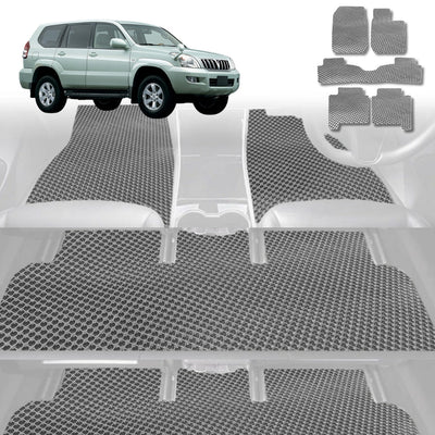 6D Diamond Car Floor Mats for Toyota Prado 2002 - 2009 (J120) - Custom-Fit Carpet Liner - 0