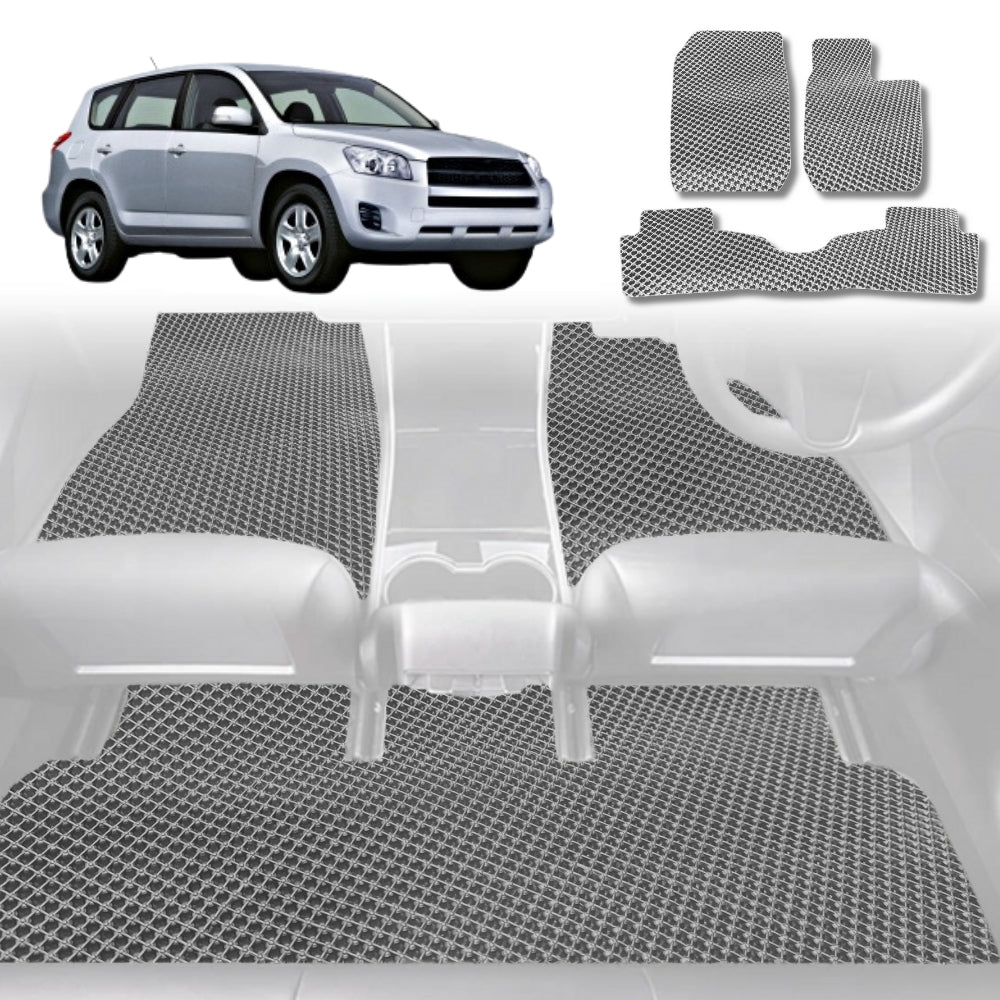 6D Diamond Car Floor Mats for Toyota RAV4 2006 - 2012 (XA30) - Custom-Fit Carpet Liner - 0