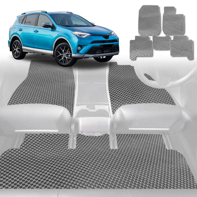 6D Diamond Car Floor Mats for Toyota RAV4 2012 - 2019 (XA40) - Custom-Fit Carpet Liner - 0