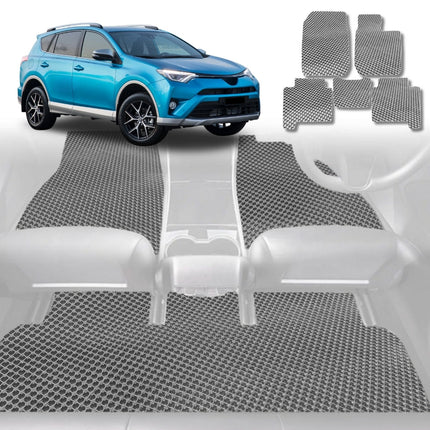 6D Diamond Car Floor Mats for Toyota RAV4 2012 - 2019 (XA40) - Custom-Fit Carpet Liner - 0