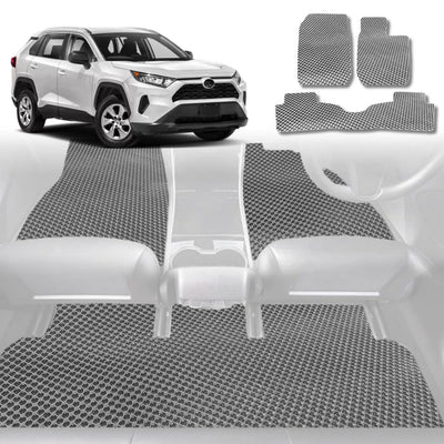 6D Diamond Car Floor Mats for Toyota RAV4 2019 - Current (XA50) - Custom-Fit Carpet Liner - 0