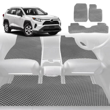 6D Diamond Car Floor Mats for Toyota RAV4 2019 - Current (XA50) - Custom-Fit Carpet Liner - 0