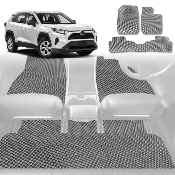 6D Diamond Car Floor Mats for Toyota RAV4 2019 - Current (XA50) - Custom-Fit Carpet Liner