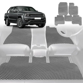 6D Diamond Car Floor Mats for VolksWagen Amarok Dual Cab 2010 - 2022 2H, 2H Facelift - Custom-Fit Carpet Liner - 0