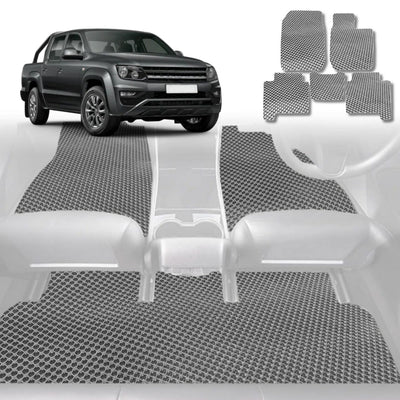 6D Diamond Car Floor Mats for VolksWagen Amarok Dual Cab 2010 - 2022 2H, 2H Facelift - Custom-Fit Carpet Liner - 0