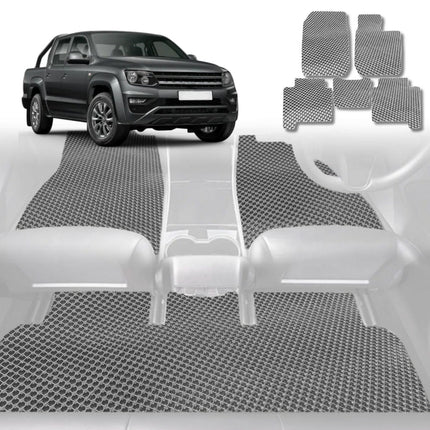 6D Diamond Car Floor Mats for VolksWagen Amarok Dual Cab 2010 - 2022 2H, 2H Facelift - Custom-Fit Carpet Liner - 0
