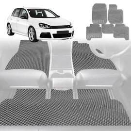 6D Diamond Car Floor Mats for VolksWagen Golf 2013 - 2021 Hatch/Wagon (MK7) - Custom-Fit Carpet Liner - 0