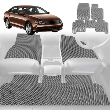 6D Diamond Car Floor Mats for VolksWagen Jetta 2011 - 2017 (1B) - Custom-Fit Carpet Liner - 0