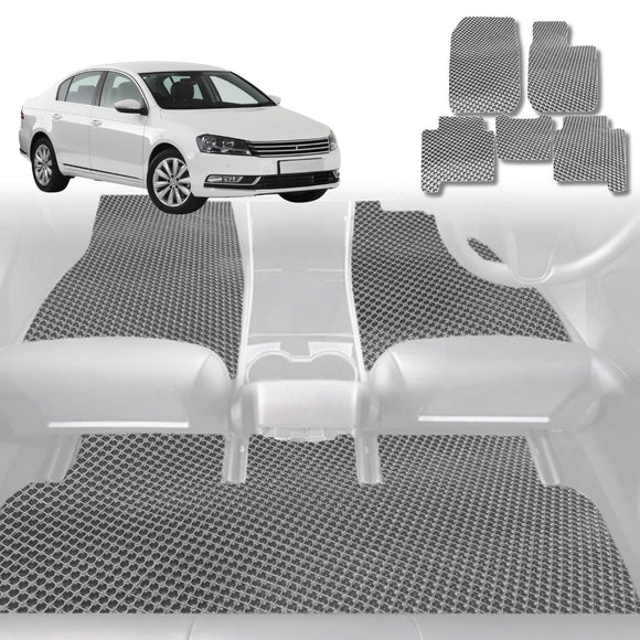 6D Diamond Car Floor Mats for VolksWagen Passat 2015 - Current (B8) - Custom-Fit Carpet Liner