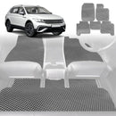 6D Diamond Car Floor Mats for VolksWagen Tiguan 2016 - 2023 (Allspace) - Custom-Fit Carpet Liner-2