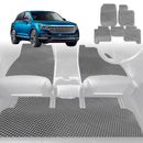 6D Diamond Car Floor Mats for VolksWagen Touareg 2018 - Current (7P, CR) - Custom-Fit Carpet Liner-2