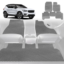 6D Diamond Car Floor Mats for Volvo XC40 2018 - Current - Custom-Fit Carpet Liner - 0