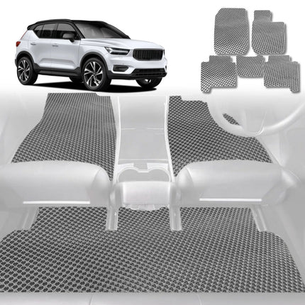 6D Diamond Car Floor Mats for Volvo XC40 2018 - Current - Custom-Fit Carpet Liner - 0