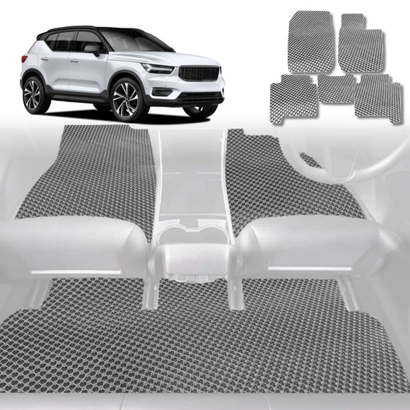 6D Diamond Car Floor Mats for Volvo XC40 2018 - Current - Custom-Fit Carpet Liner