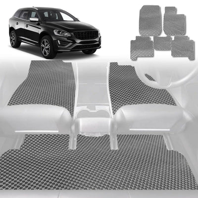 6D Diamond Car Floor Mats for Volvo XC60 2017 - Current Mk I Facelift, Mk II - Custom-Fit Carpet Liner - 0