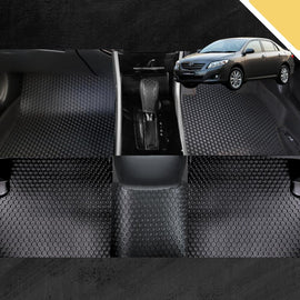 6D PRO Car Floor Mats for Toyota Corolla 2007 - 2012 Hatch/Sedan (E140/150) (Full Set)