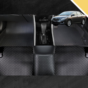 6D PRO Car Floor Mats for Toyota Corolla 2007 - 2012 Hatch/Sedan (E140/150) (Full Set)