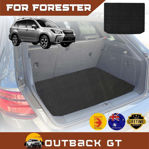 6D Diamond Car Boot Mat for Subaru Forester 2013 - 2018 (SJ)  - Heavy Duty Carpet Liner