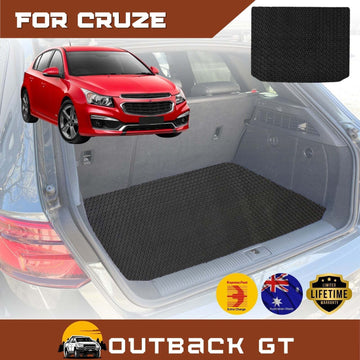 6D Diamond Car Boot Mat for Holden Cruze 2009 - 2016 JH (Hatch) - Heavy Duty Carpet Liner