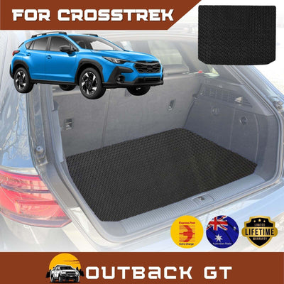 6D Diamond Car Boot Mat for Subaru Crosstrek 2023 - Current (GU) (Hybrid) - Heavy Duty Carpet Liner