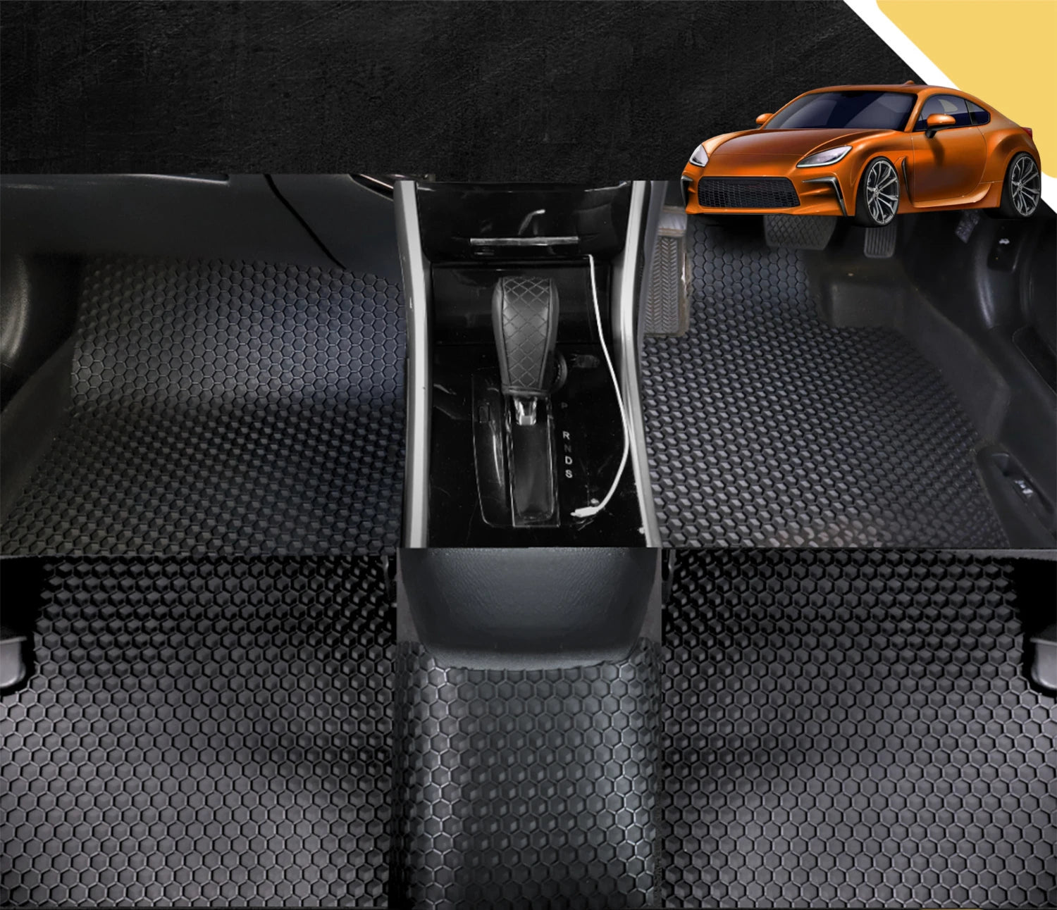 6D PRO Car Floor Mats for Subaru BRZ 2021 - Current Z1 (Full Set)