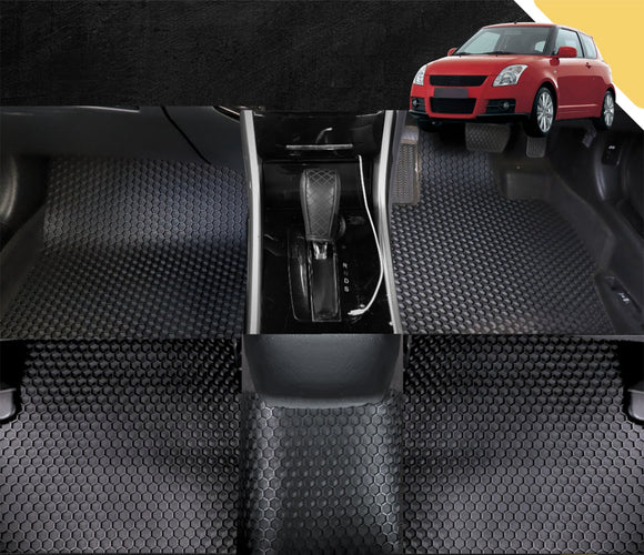 6D PRO Car Floor Mats for Suzuki Swift Sport 2005 - 2012 (RS, FZ) (Full Set)