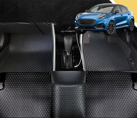 6D PRO Car Floor Mats for Ford Puma 2019 - Current JK (Full Set)