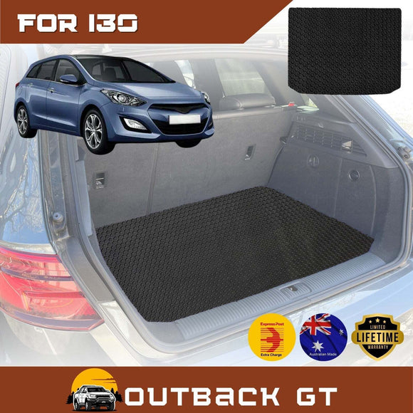 6D Diamond Car Boot Mat for Hyundai i30 2012 - 2016 (GD) (Wagon) - Heavy Duty Carpet Liner
