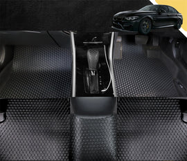 6D PRO Car Floor Mats for BMW M3 2014 - 2019 (F80) (Full Set)