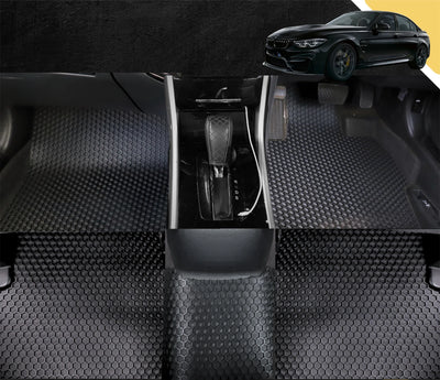 6D PRO Car Floor Mats for BMW M3 2014 - 2019 (F80) (Full Set)