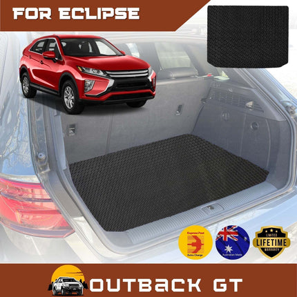 6D Diamond Car Boot Mat for Mitsubishi Eclipse Cross 2017 - Current YA (flaps) - Heavy Duty Carpet Liner
