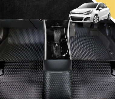 6D PRO Car Floor Mats for Kia Rio 2012 - 2016 (UB) (Full Set)