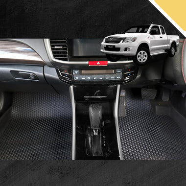 6D PRO Car Floor Mats for Toyota Hilux Single Cab 2015 - Current (Front Set)