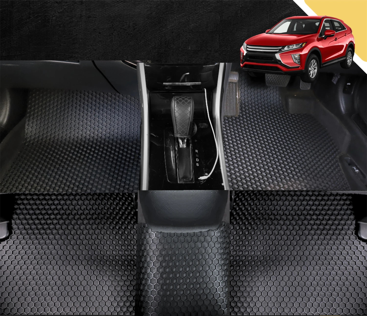 6D PRO Car Floor Mats for Mitsubishi Eclipse Cross 2017 - Current YA (Full Set)