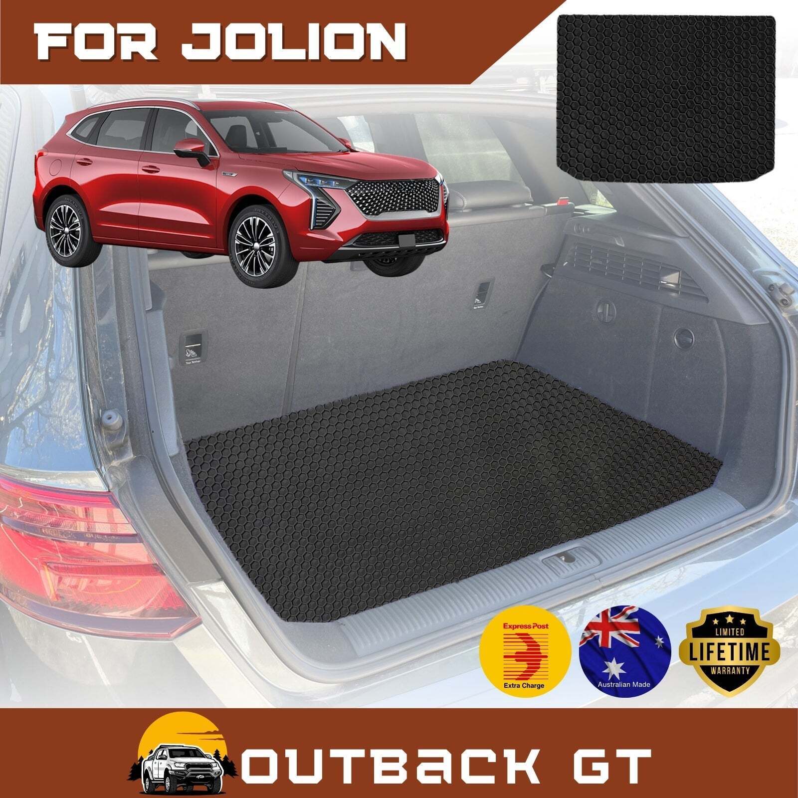 6D Diamond Car Boot Mat for GWM Haval Jolion 2020 - Current A01  - Heavy Duty Carpet Liner