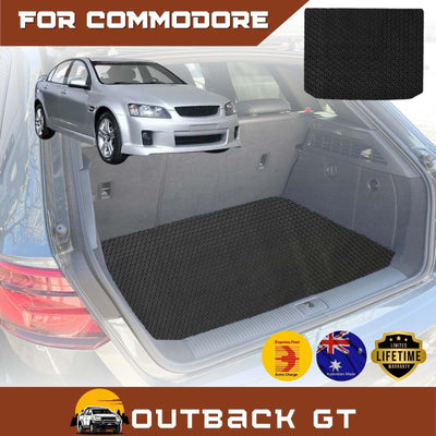 6D Diamond Car Boot Mat for Holden Commodore 2007 - 2013 (VE) (Sedan) - Heavy Duty Carpet Liner