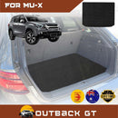 6D Diamond Car Boot Mat for Isuzu MU-X 2013 - 2020 RF (3rd Row seats up/7 seater) - Heavy Duty Carpet Liner-1