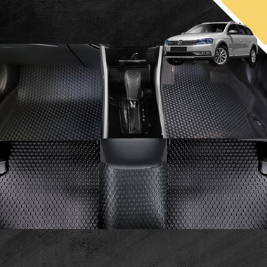 6D PRO Car Floor Mats for VolksWagen Passat 2015 - Current (B8) (Full Set)