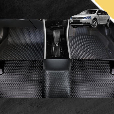 6D PRO Car Floor Mats for VolksWagen Passat 2015 - Current (B8) (Full Set)