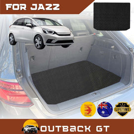 6D Diamond Car Boot Mat for Honda Jazz 2014 - 2021 (FIT GK/GH/GP)  - Heavy Duty Carpet Liner